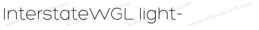 InterstateWGL light字体转换